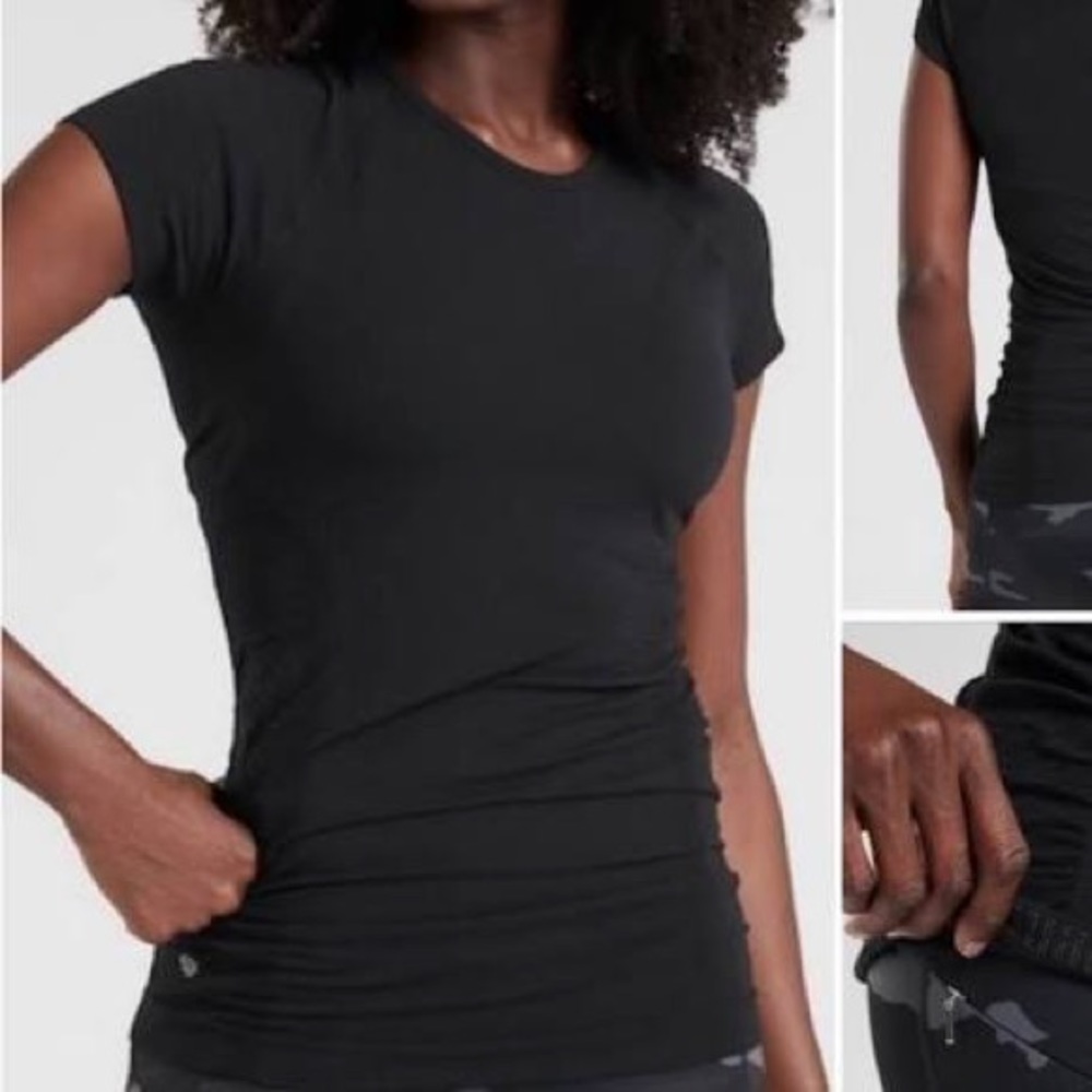 ATHLETA BLACK TECH SHIRT (LIKE SWIFTLY)
